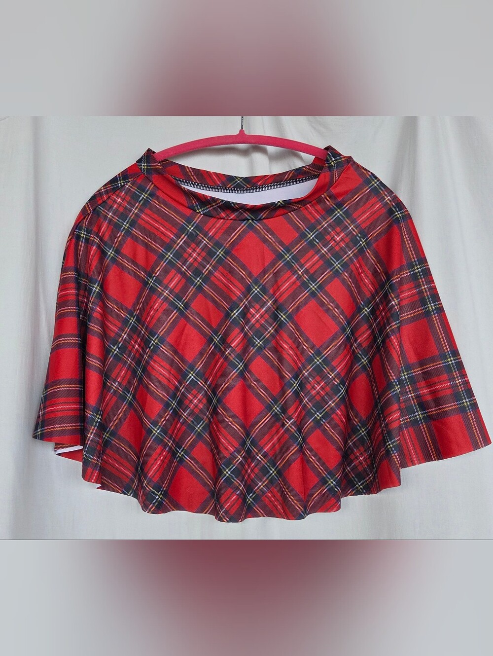 BlackMilk Tartan Red Skater Skirt